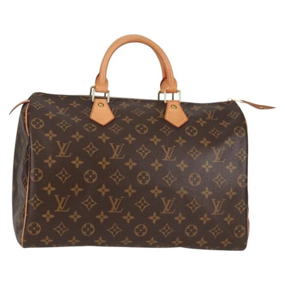 LOUIS VUITTON Monogram Speedy 35 Hand Bag M41524 LV Auth 138963A - Picture 1 of 16